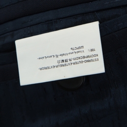 Pre Owned Versace Navy Blue Wool Blazer M