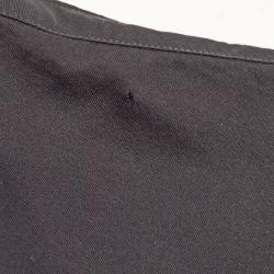 Pre Owned Versace Black Logo Print Cotton Crew Neck Half Sleeve T-Shirt M