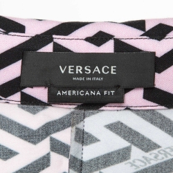 Versace Multicolor Printed Viscose Short Sleeve Shirt S