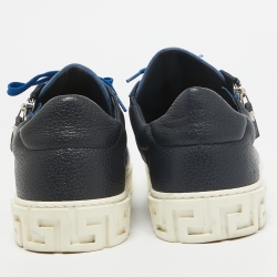 Versace Tricolor Leather Low Top Sneakers Size 44
