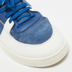 Versace Tricolor Leather Low Top Sneakers Size 44