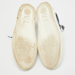 Versace Tricolor Leather Low Top Sneakers Size 44
