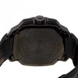 Versace Black Stainless Steel Dylos Chronograph  VQC020015 Men's Wristwatch 44 mm