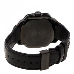Versace Black Stainless Steel Dylos Chronograph  VQC020015 Men's Wristwatch 44 mm