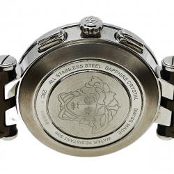 Versace Black Stainless Steel V Race 23C Men's Wristwatch 42 mm