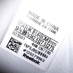 Pre Owned Vetements White/Black Monogram Nylon And Fabric Instapump Fury Sneakers Size 42.5