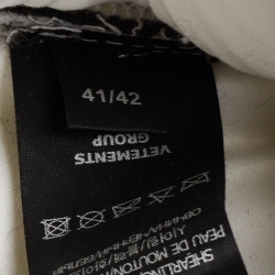 Pre Owned Vetements White/Black Fur Shearing Slippers Size 41