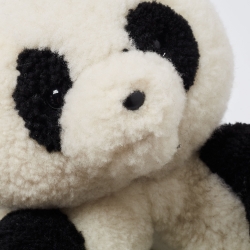 Pre Owned Vetements White/Black Fur Shearing Slippers Size 41