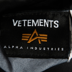 Vetements Black Padded Zip Front Puffer Jacket M