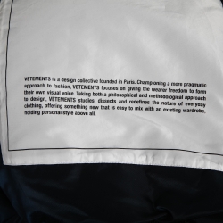 Vetements Black Padded Zip Front Puffer Jacket M