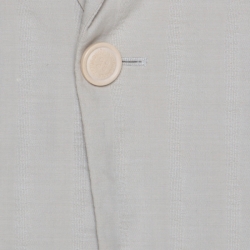 Viktor & Rolf Monsieur Beige Self Striped Seer Sucker Cotton Blazer M