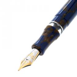 Visconti Blue R.M.S Titanic Limited Edition 1878 Fountain Pen, with 18 K Two Tone Gold Nib M
