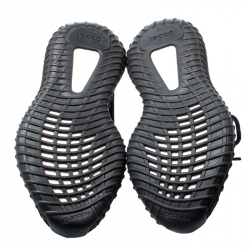 Pre Owned Yeezy x Adidas Black/Red Cotton Knit Boost 350 V2 Sneakers Size 44