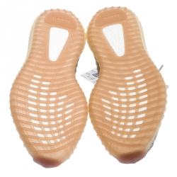 Pre Owned Yeezy x Adidas Mint Green/Cream Cotton Knit Boost 350 V2 Sneakers Size 45.5