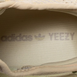 Pre Owned Yeezy Flax Cotton Knit Boost 350 V2 Sneakers Size 43.5