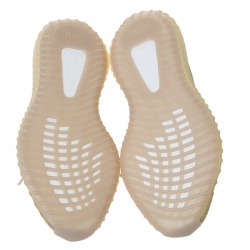 Pre Owned Yeezy Flax Cotton Knit Boost 350 V2 Sneakers Size 43.5