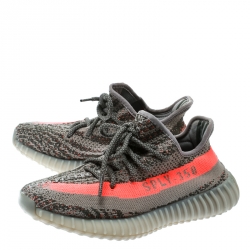 Yeezy x Adidas Two Tone Cotton Knit Boost 350 v2 Zebra Sneakers Size 37.5