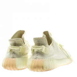 Pre Owned Yeezy x Adidas Butter Cotton Knit Boost 350 V2 Sneakers Size 42.5