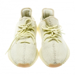 Pre Owned Yeezy x Adidas Butter Cotton Knit Boost 350 V2 Sneakers Size 42.5