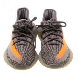 Yeezy x Adidas Two Tone Cotton Knit Boost 350 v2 Zebra Sneakers Size 38.5