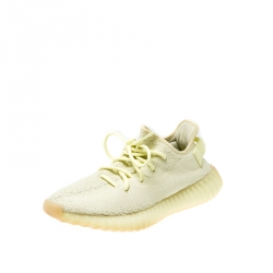Yeezy x Adidas White Cotton Knit 350 V2 Sneakers 39.5 Yeezy TLC