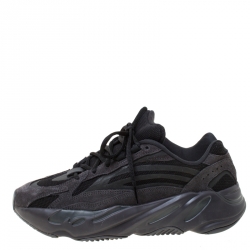 Yeezy x Adidas Black Technical Fabric And Suede Boost 700 V2 Vanta Sneakers Size 42