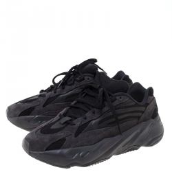 Yeezy x Adidas Black Technical Fabric And Suede Boost 700 V2 Vanta Sneakers Size 42