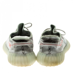 Yeezy x Adidas Two Tone Cotton Knit Boost 350 v2 Zebra Sneakers Size 38