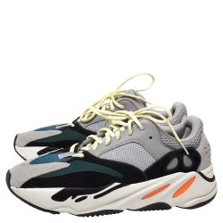 Pre Owned Yeezy x Adidas Multicolor Mix Media Boost 700 Wave Runner Sneakers Size 45.5