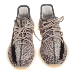 Yeezy x Adidas Black/Grey Cotton Knit Boost 350 V2 Zyon Sneakers Size 44