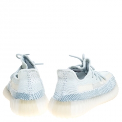 Pre Owned Yeezy x Adidas Light Blue Cotton Knit Boost 350 V2 Sneakers Size 40.5 