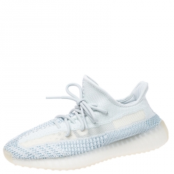 Yeezy x Adidas Blue/White Cotton Knit Boost 350 V2 Sneakers Size 41.5