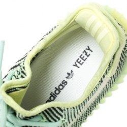 مملوكة مسبقًا  حذاء رياضي يزي × أديداس بوست 350 V2 شبك وقطن أسود وأخضر نيون مقاس 42.5