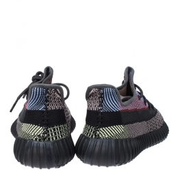 مملوكة مسبقًا Yeezy x Adidas Multicolor Knit Fabric Boost 350 V2 Sneakers Size 45.5