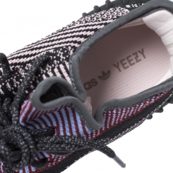 مملوكة مسبقًا Yeezy x Adidas Multicolor Knit Fabric Boost 350 V2 Sneakers Size 45.5