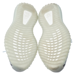 Pre Owned Yeezy x Adidas Mint Green/Grey Cotton Knit Boost 350 V2 Zebra Sneakers Size FR 44