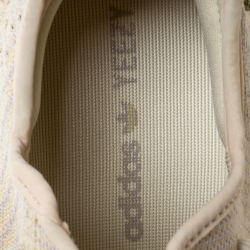 Pre Owned Yeezy Flax Cotton Knit Boost 350 V2 Sneakers Size 46