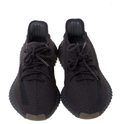 مملوكة مسبقًا  حذاء رياضي ييزي × اديداس بوست 350 V2 تريكو قطن رصاصي مقاس 40.5