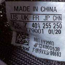 مملوكة مسبقًا  حذاء رياضي ييزي × اديداس بوست 350 V2 تريكو قطن رصاصي مقاس 40.5