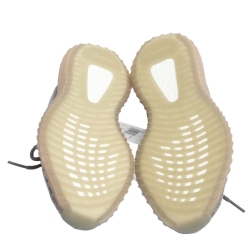 مملوكة مسبقًا Yeezy x Adidas Grey/Orange Cotton Knit True Form Boost 350 V2 Sneakers Size 42