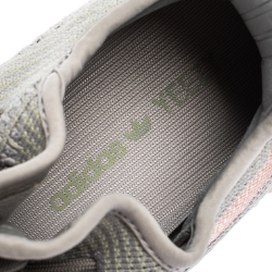 مملوكة مسبقًا Yeezy x Adidas Grey/Orange Cotton Knit True Form Boost 350 V2 Sneakers Size 42