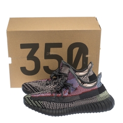 مملوكة مسبقًا حذاء رياضي ييزي  x أديداس "بوست 350 ڨي2" تريكو قطن متعدد الألوان مقاس 46