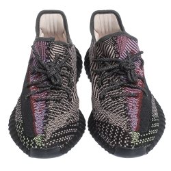 مملوكة مسبقًا حذاء رياضي ييزي  x أديداس "بوست 350 ڨي2" تريكو قطن متعدد الألوان مقاس 46