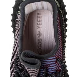 Pre Owned  حذاء رياضي ييزي × اديداس "بوست 350 ڨي2 يشيل" تريكو قطن متعدد الألوان مقاس 42.5