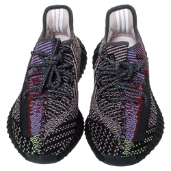 Pre Owned  حذاء رياضي ييزي × اديداس "بوست 350 ڨي2 يشيل" تريكو قطن متعدد الألوان مقاس 42.5