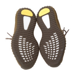 Pre Owned حذاء رياضي ييزي  x أديداس "بوست 350 ڨي2" تريكو قطن و شبك أسود مقاس 37.5