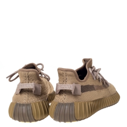 Pre Owned حذاء رياضي ييزي  x أديداس "بوست 350 ڨي2" تريكو قطن و شبك أسود مقاس 37.5