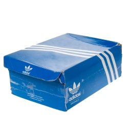 Pre Owned حذاء رياضى ييزي x اديداس باوربيس كالاباساس جلد أبيض مقاس 46.5 