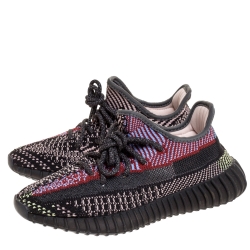 Pre Owned Yeezy x Adidas Multicolor Cotton Knit Boost 350 Yecheil Sneakers Size 36