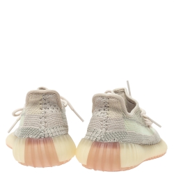 Pre Owned Yeezy x Adidas Multicolor Cotton Knit Boost 350 V2 Citrin Sneakers Size 36